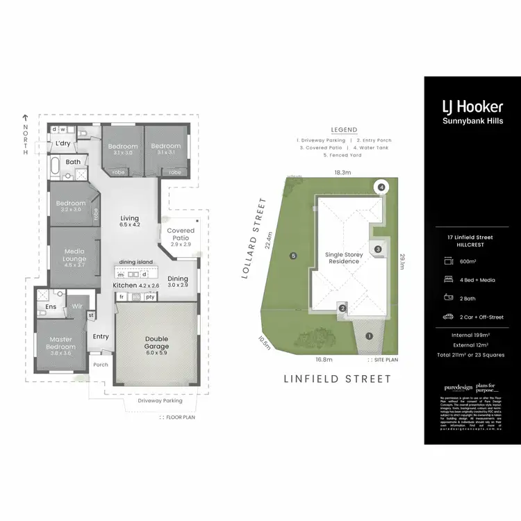 Floorplan of Homely house listing, 17 Linfield Street, Hillcrest QLD 4118