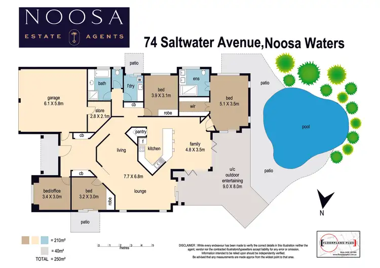 Floorplan of Homely house listing, 74 Saltwater Avenue, Noosa Waters QLD 4566