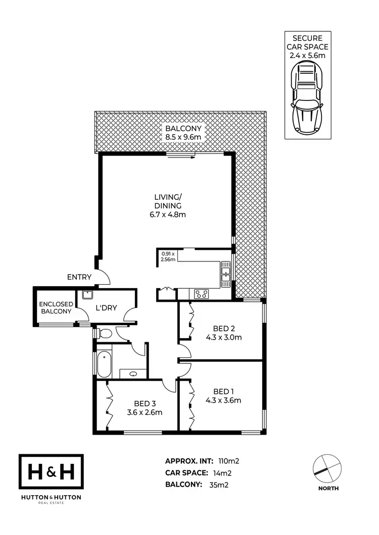 Floorplan of Homely apartment listing, 8/42 Dunmore Terrace, Auchenflower QLD 4066
