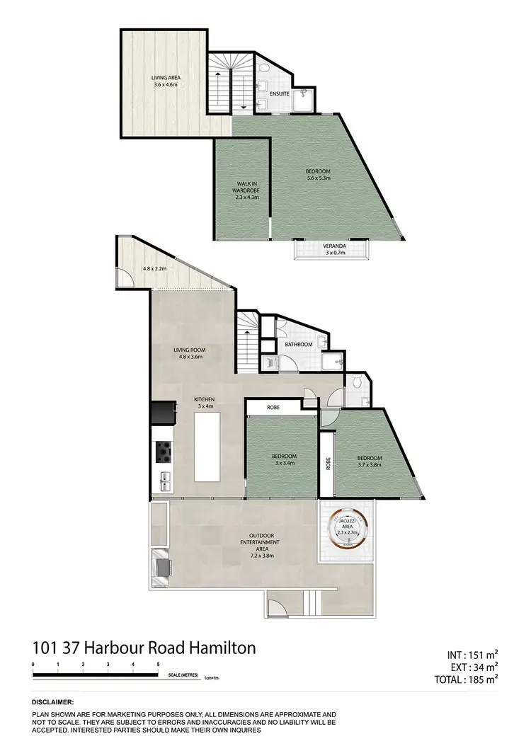 Floorplan of Homely unit listing, 101/37 Harbour Road, Hamilton QLD 4007