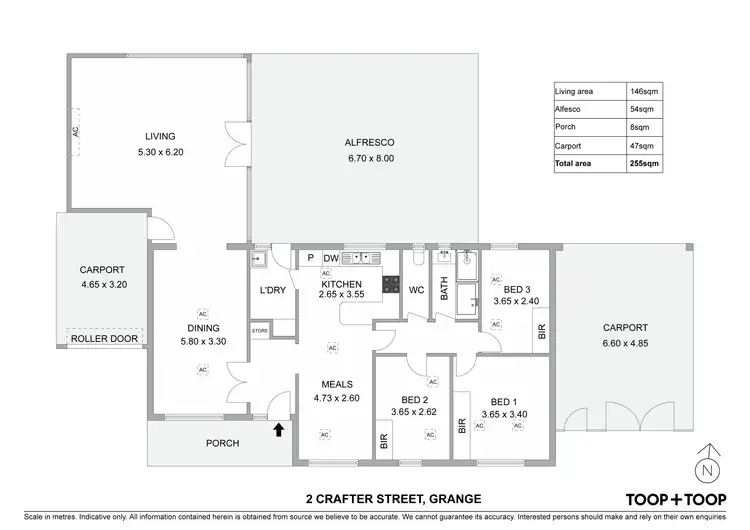 Floorplan of Homely house listing, 2 Crafter Street, Grange SA 5022