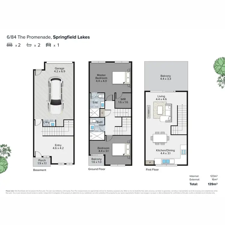 Floorplan of Homely unit listing, 6/84 The Promenade, Springfield Lakes QLD 4300