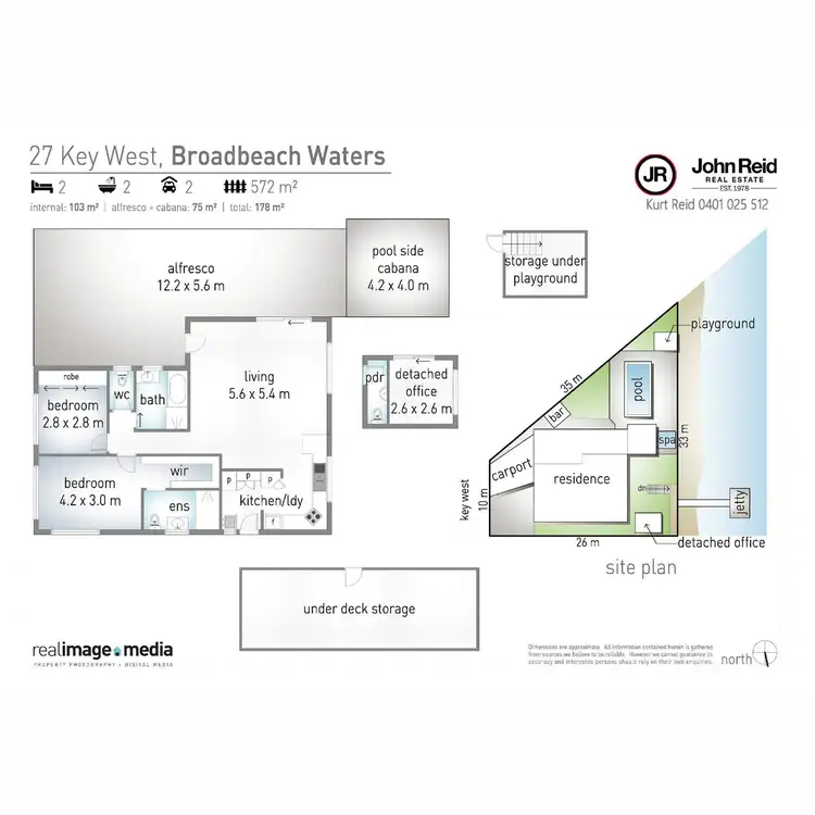 Floorplan of Homely house listing, 27 Key West, Broadbeach Waters QLD 4218