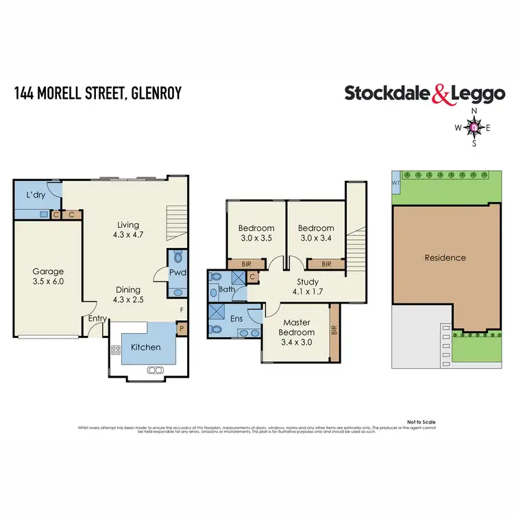 Floorplan of Homely townhouse listing, 144 Morell Street, Glenroy VIC 3046