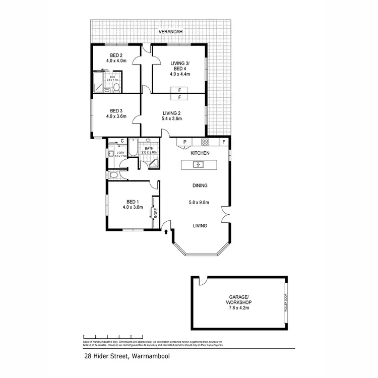 Floorplan of Homely house listing, 28 Hider Street, Warrnambool VIC 3280