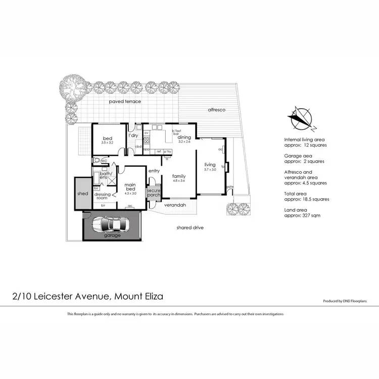 Floorplan of Homely unit listing, 2/10 Leicester Avenue, Mount Eliza VIC 3930