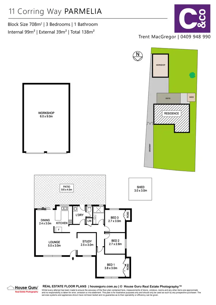 Floorplan of Homely house listing, 11 Corring Way, Parmelia WA 6167