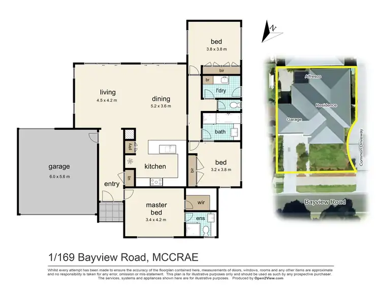 Floorplan of Homely unit listing, 1/169 Bayview Road, Mccrae VIC 3938