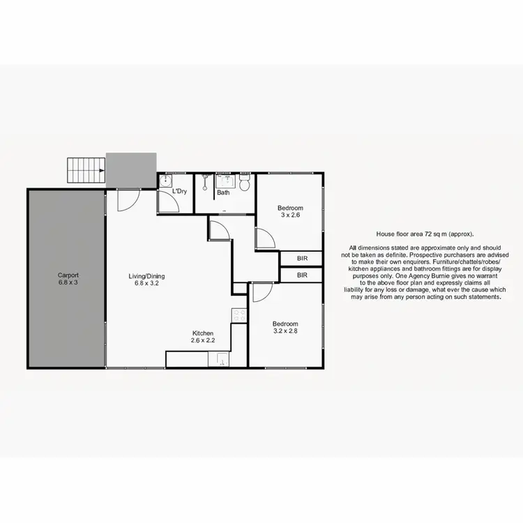 Floorplan of Homely unit listing, 2 / 9 Turnbull Avenue, Upper Burnie TAS 7320