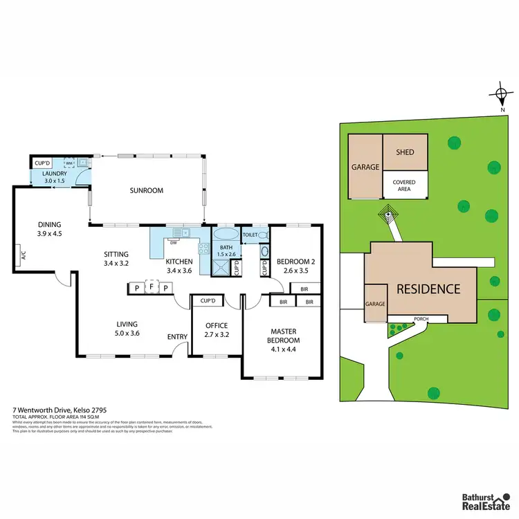 Floorplan of Homely house listing, 7 Wentworth Drive, Kelso NSW 2795