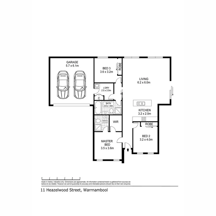 Floorplan of Homely unit listing, 2-11 HEAZLEWOOD Road, Warrnambool VIC 3280
