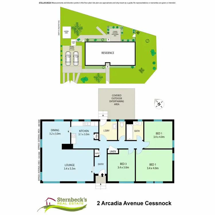 Floorplan of Homely house listing, 2 Arcadia Avenue, Cessnock NSW 2325