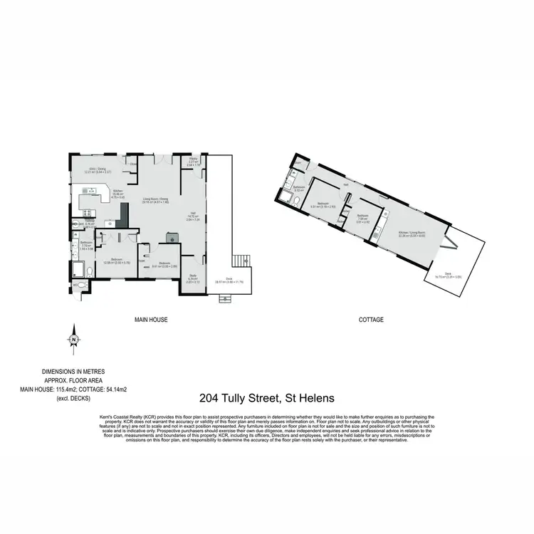 Floorplan of Homely house listing, 204 Tully Street, St Helens TAS 7216