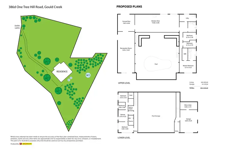 Floorplan of Homely house listing, 386F One Tree Hill Road, Gould Creek SA 5114