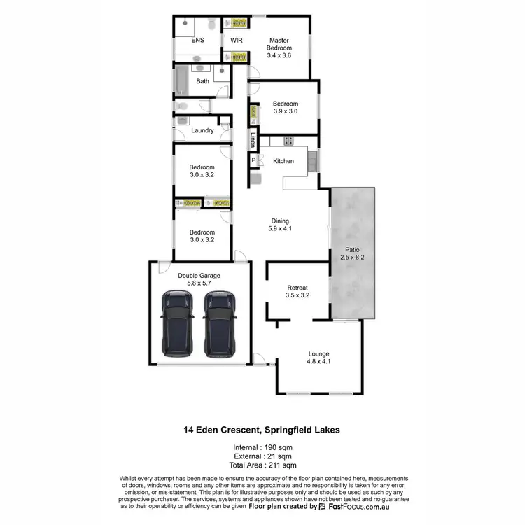 Floorplan of Homely house listing, 14 Eden Crescent, Springfield Lakes QLD 4300
