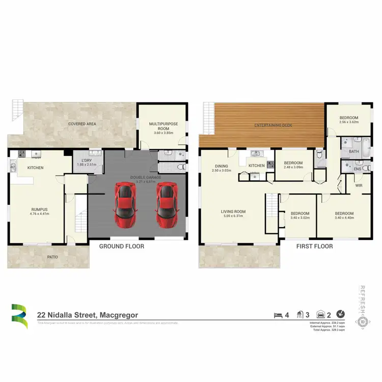 Floorplan of Homely house listing, 22 Nidalla Street, Macgregor QLD 4109