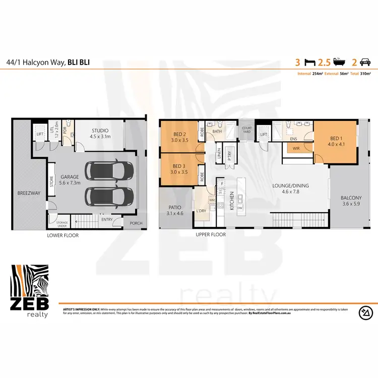 Floorplan of Homely house listing, 44/1 Halcyon Way, Bli Bli QLD 4560