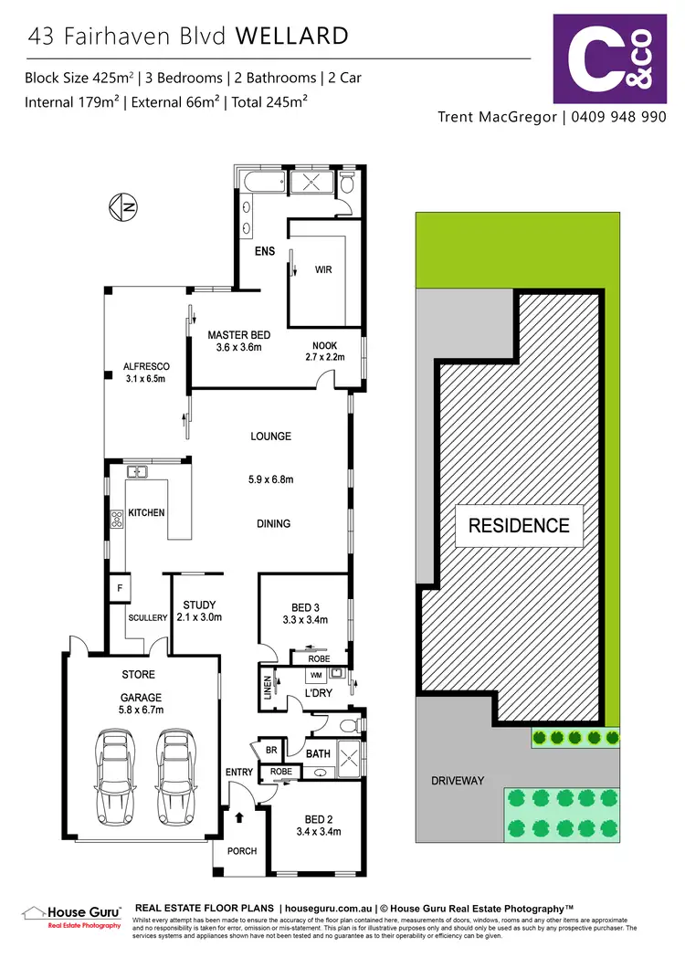 Floorplan of Homely house listing, 43 Fairhaven Boulevard, Wellard WA 6170