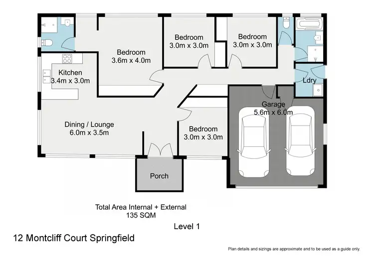 Floorplan of Homely house listing, 12 Montcliff Court, Springfield QLD 4300