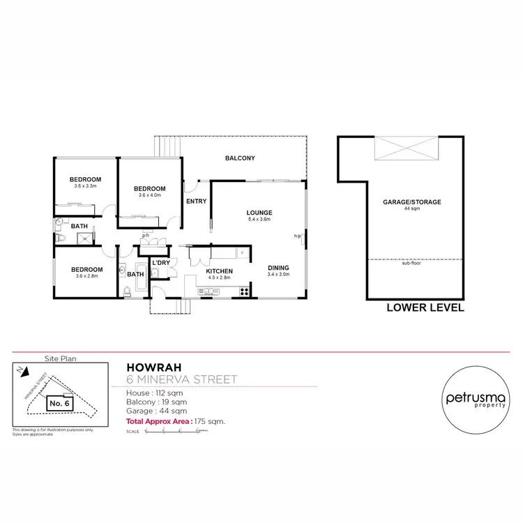 Floorplan of Homely house listing, 6 Minerva Street, Howrah TAS 7018