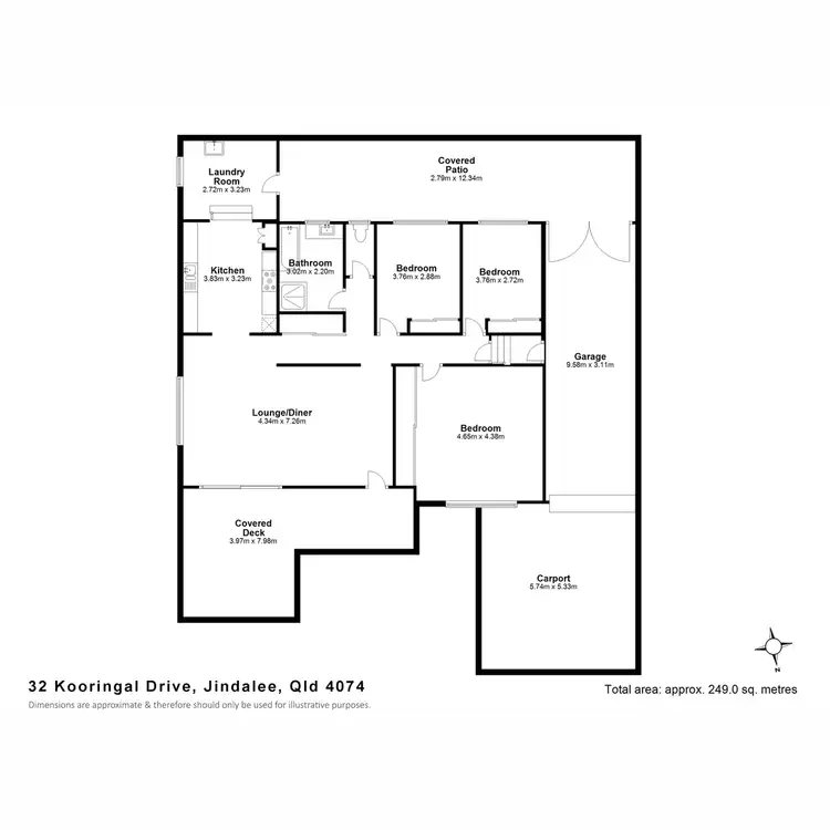 Floorplan of Homely house listing, 32 Kooringal Drive, Jindalee QLD 4074