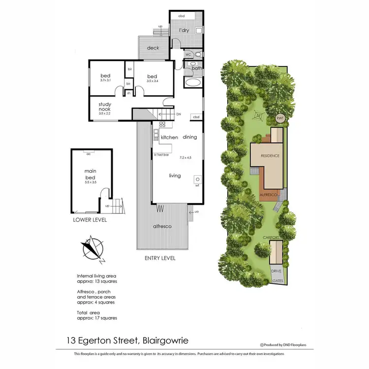 Floorplan of Homely house listing, 13 Egerton Street, Blairgowrie VIC 3942
