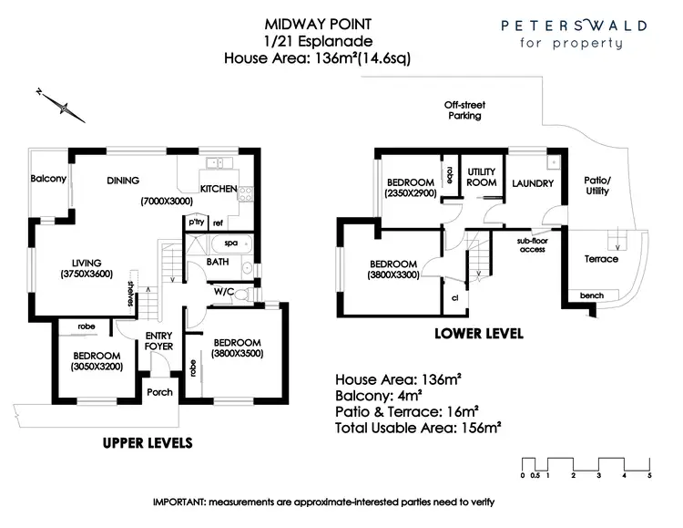 Floorplan of Homely villa listing, 1/21 Midway Point Esplanade, Midway Point TAS 7171