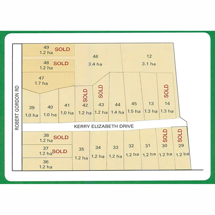 Floorplan of Homely land listing, Poplar Grove, Gunnedah NSW 2380
