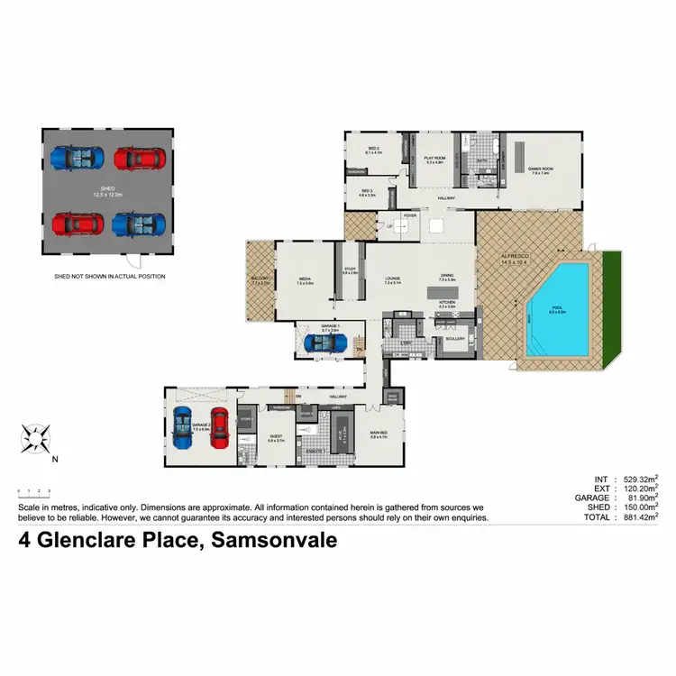 Floorplan of Homely house listing, 4 Glenclare Place, Samsonvale QLD 4520