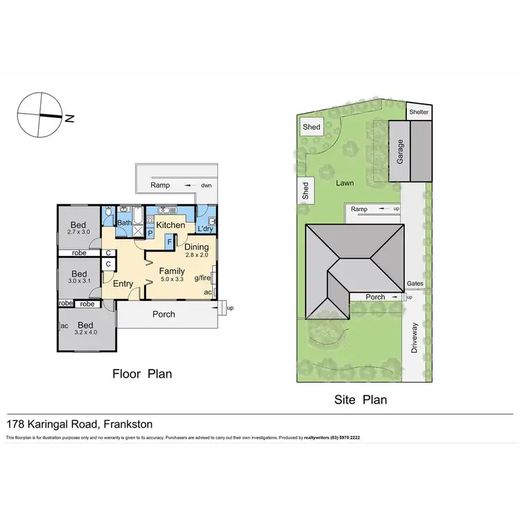Floorplan of Homely house listing, 178 Karingal Drive, Frankston VIC 3199