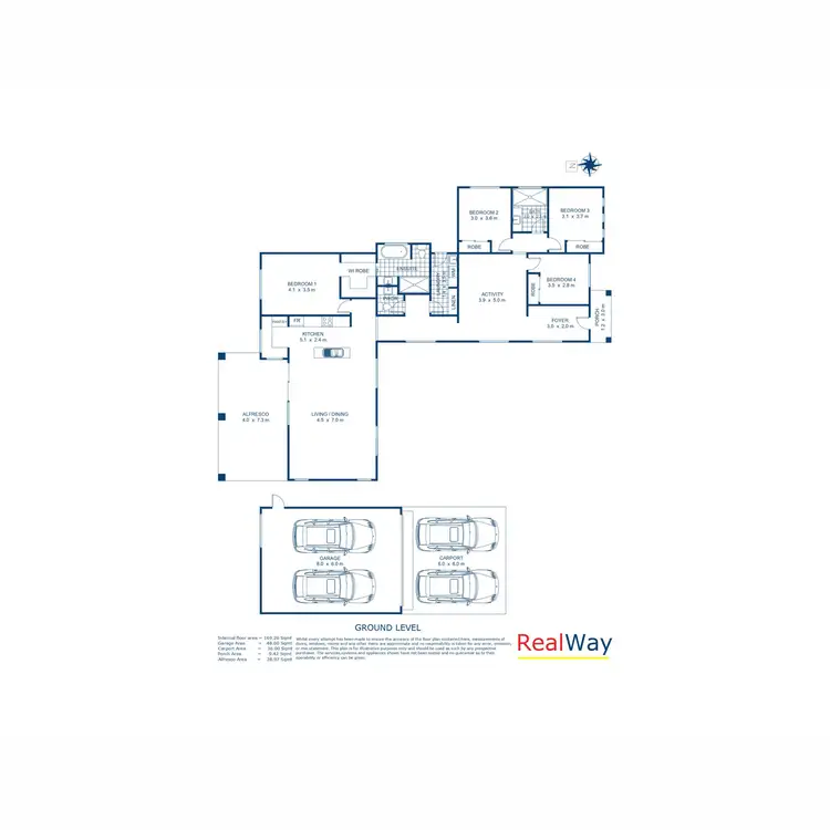 Floorplan of Homely house listing, 26 Skyline Drive, Withcott QLD 4352