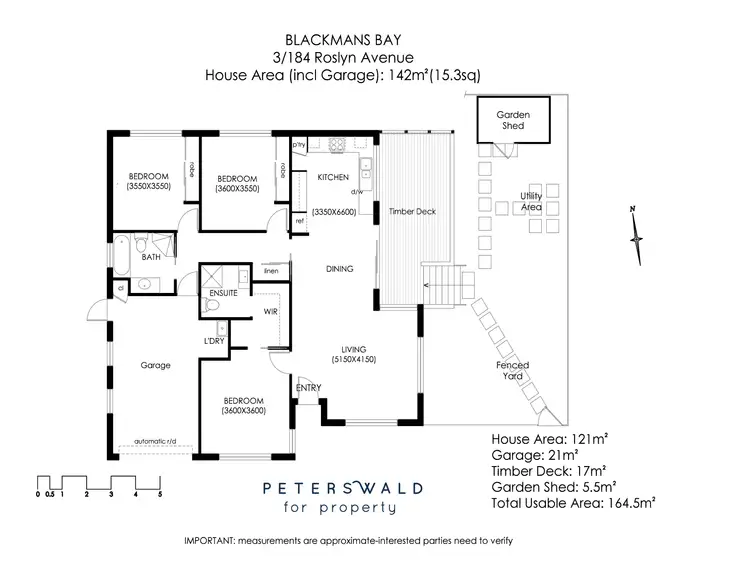 Floorplan of Homely villa listing, 3/184 Roslyn Avenue, Blackmans Bay TAS 7052