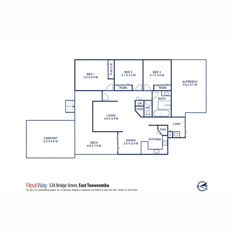 Floorplan of Homely house listing, 52A Bridge Street, East Toowoomba QLD 4350