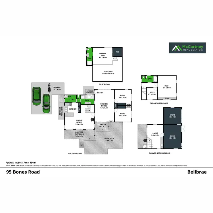 Floorplan of Homely house listing, 95 Bones Road, Bells Beach VIC 3228