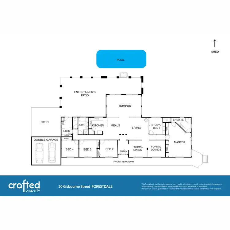 Floorplan of Homely house listing, 20 Gisbourne Street, Forestdale QLD 4118