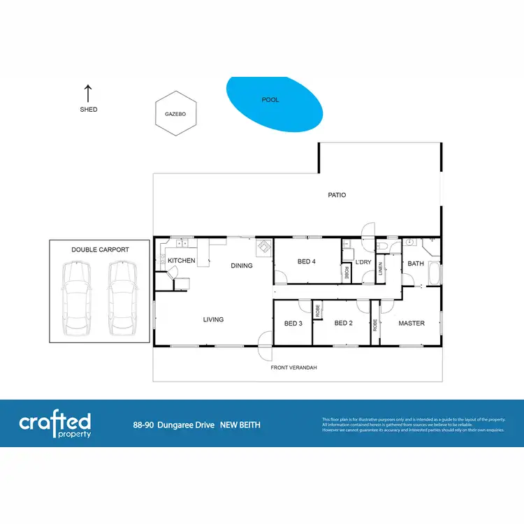 Floorplan of Homely house listing, 88 Dungaree Drive, New Beith QLD 4124