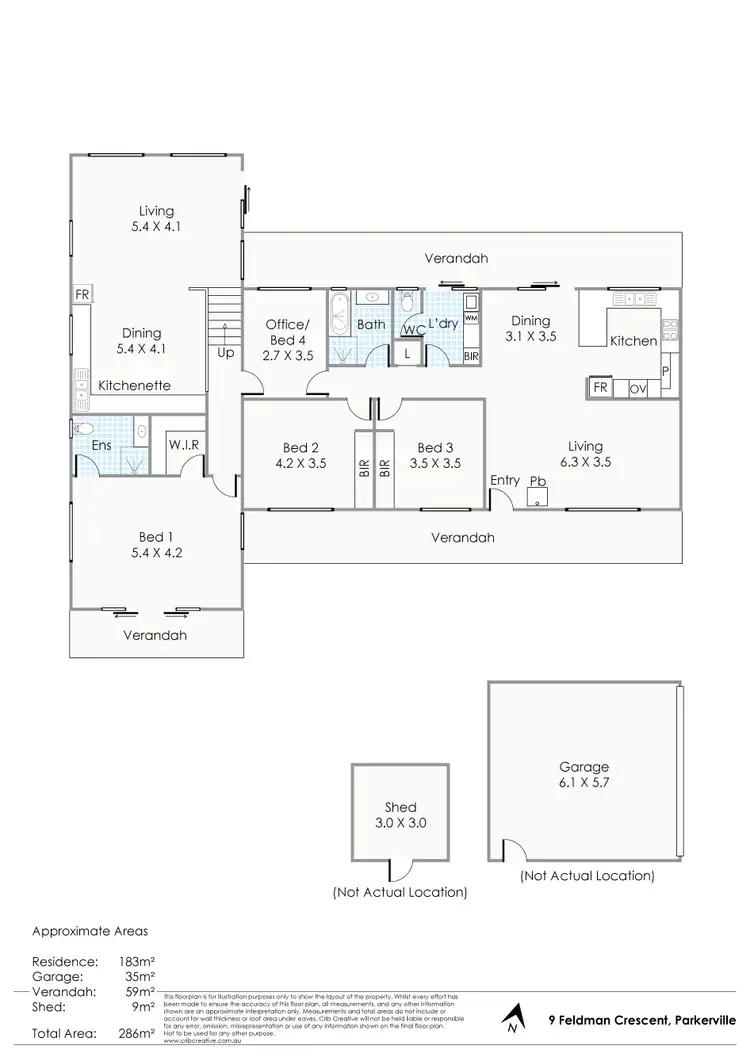 Floorplan of Homely house listing, 9 Feldman Crescent, Parkerville WA 6081