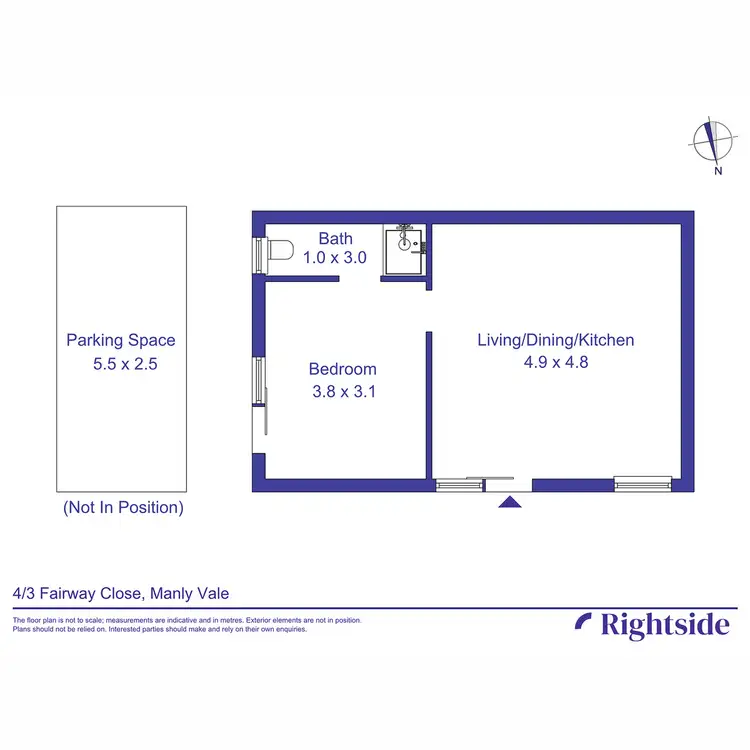 Floorplan of Homely apartment listing, 4/3 Fairway Close, Manly Vale NSW 2093