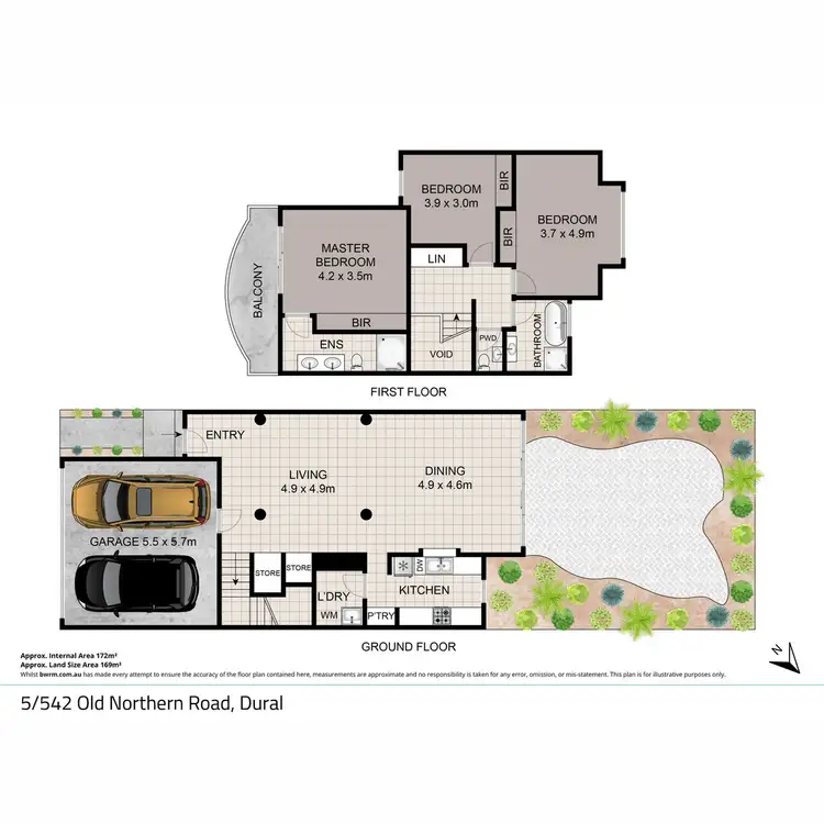 Floorplan of Homely townhouse listing, 5/542 Old Northern Road, Dural NSW 2158