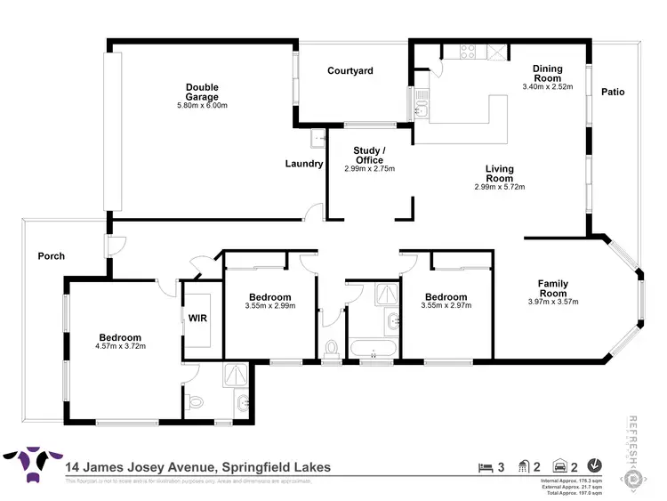 Floorplan of Homely house listing, 14 James Josey Avenue, Springfield Lakes QLD 4300