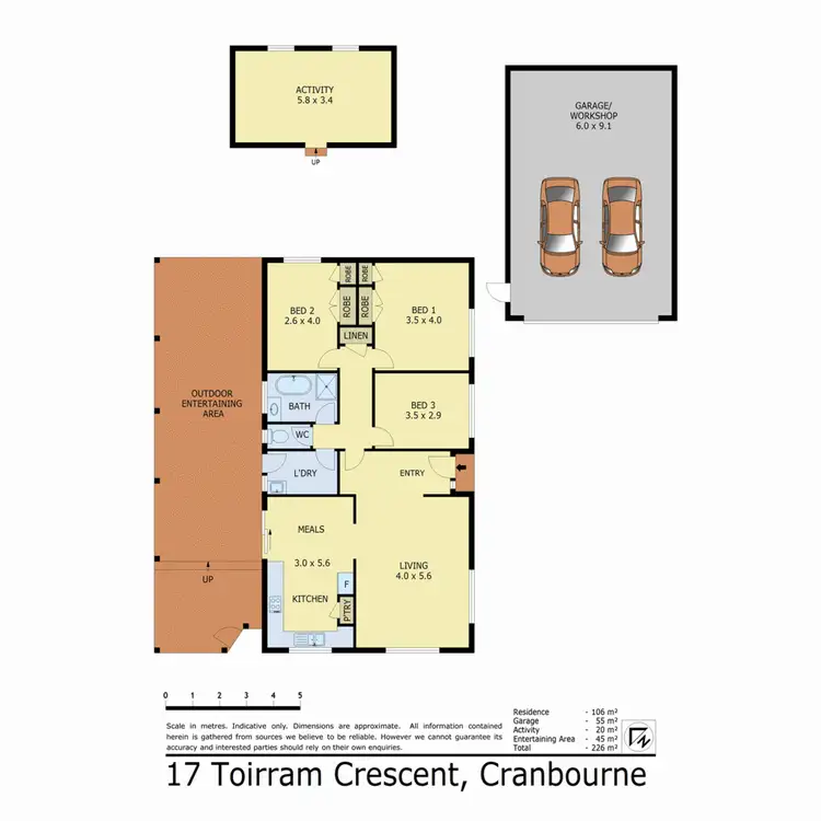 Floorplan of Homely house listing, 17 Toirram Crescent, Cranbourne VIC 3977