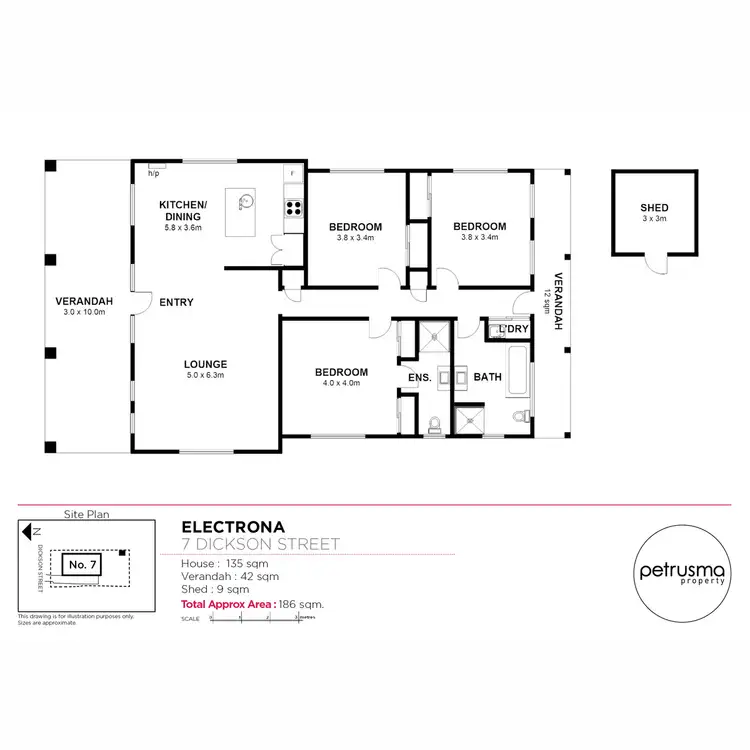 Floorplan of Homely house listing, 7 Dickson Street, Electrona TAS 7054