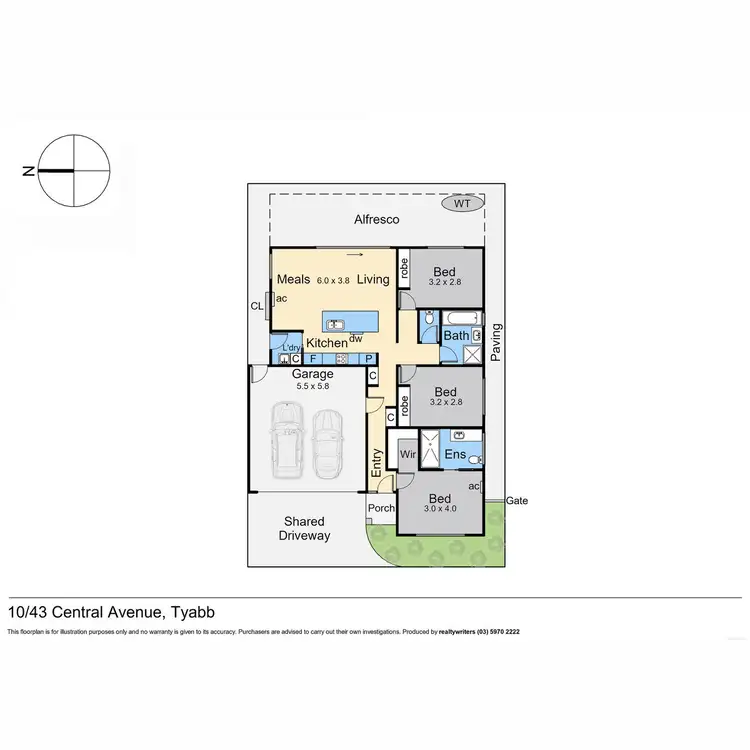 Floorplan of Homely unit listing, 10/43 Central Avenue, Tyabb VIC 3913