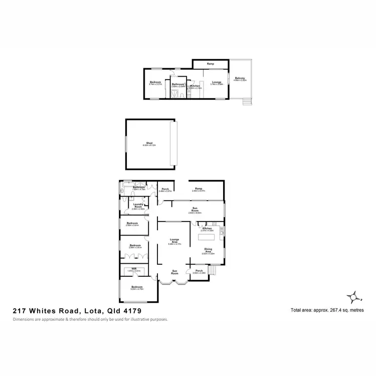 Floorplan of Homely house listing, 217 Whites Road, Lota QLD 4179