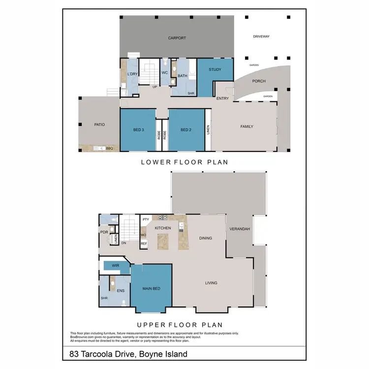 Floorplan of Homely house listing, 83 Tarcoola Drive, Boyne Island QLD 4680
