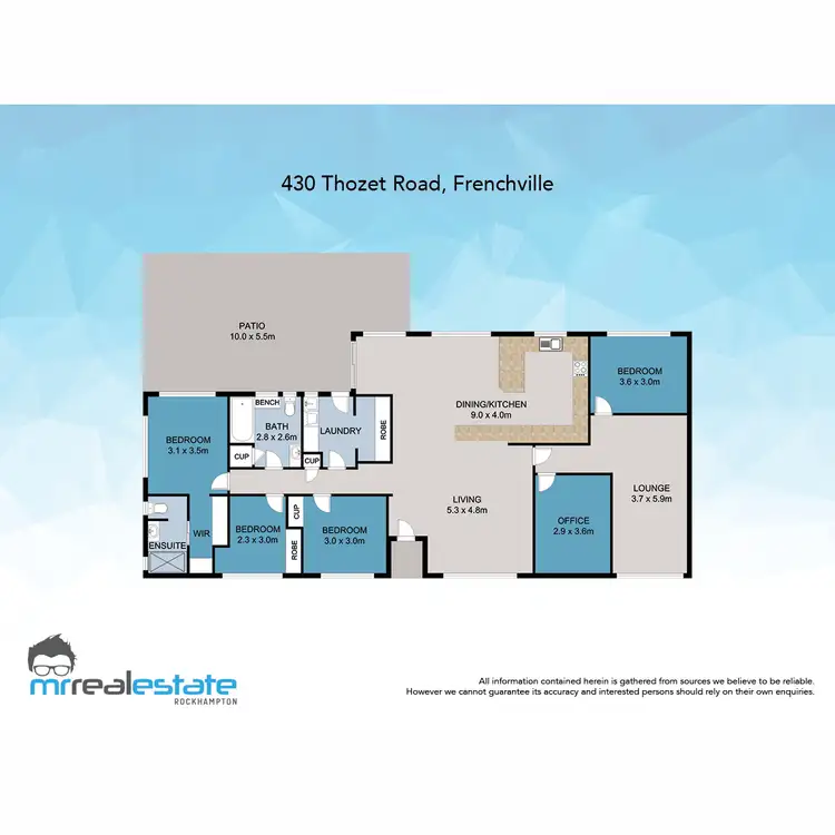 Floorplan of Homely house listing, 430 Thozet Road, Frenchville QLD 4701