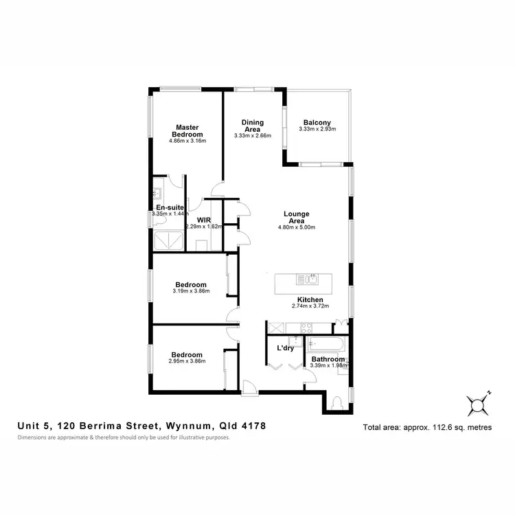 Floorplan of Homely townhouse listing, 5/120 Berrima Street, Wynnum QLD 4178