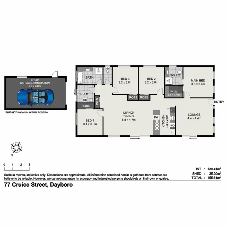 Floorplan of Homely house listing, 77 Cruice Street, Dayboro QLD 4521
