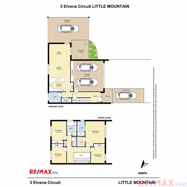 Floorplan of Homely house listing, 3 Elvena Circuit, Little Mountain QLD 4551