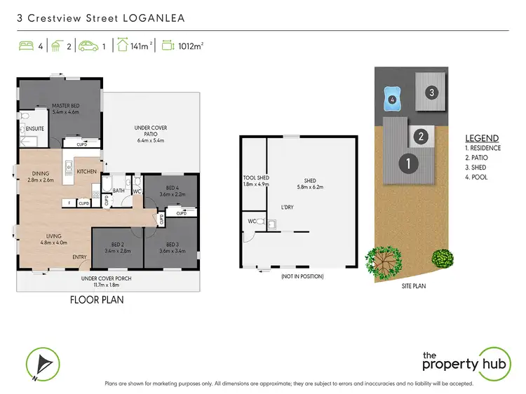 Floorplan of Homely house listing, 3 Crestview Street, Loganlea QLD 4131